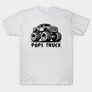 Pops Grandpa Design - Pops Truck T-Shirt